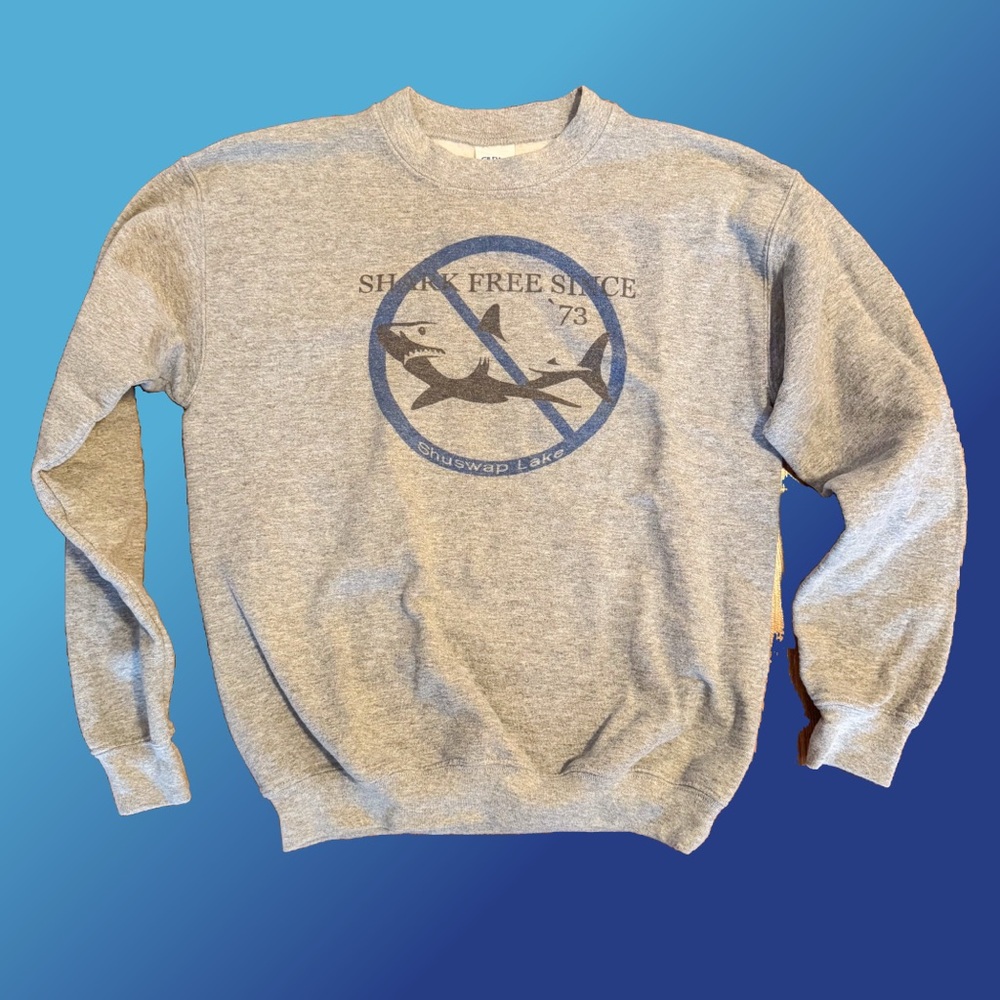 Grey Kitschy Shark Sweatshirt